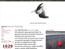 Tablet Screenshot of beccaccia.net